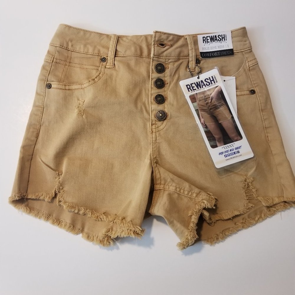 Rewash High Rise Midi Short - Picture 3 of 4